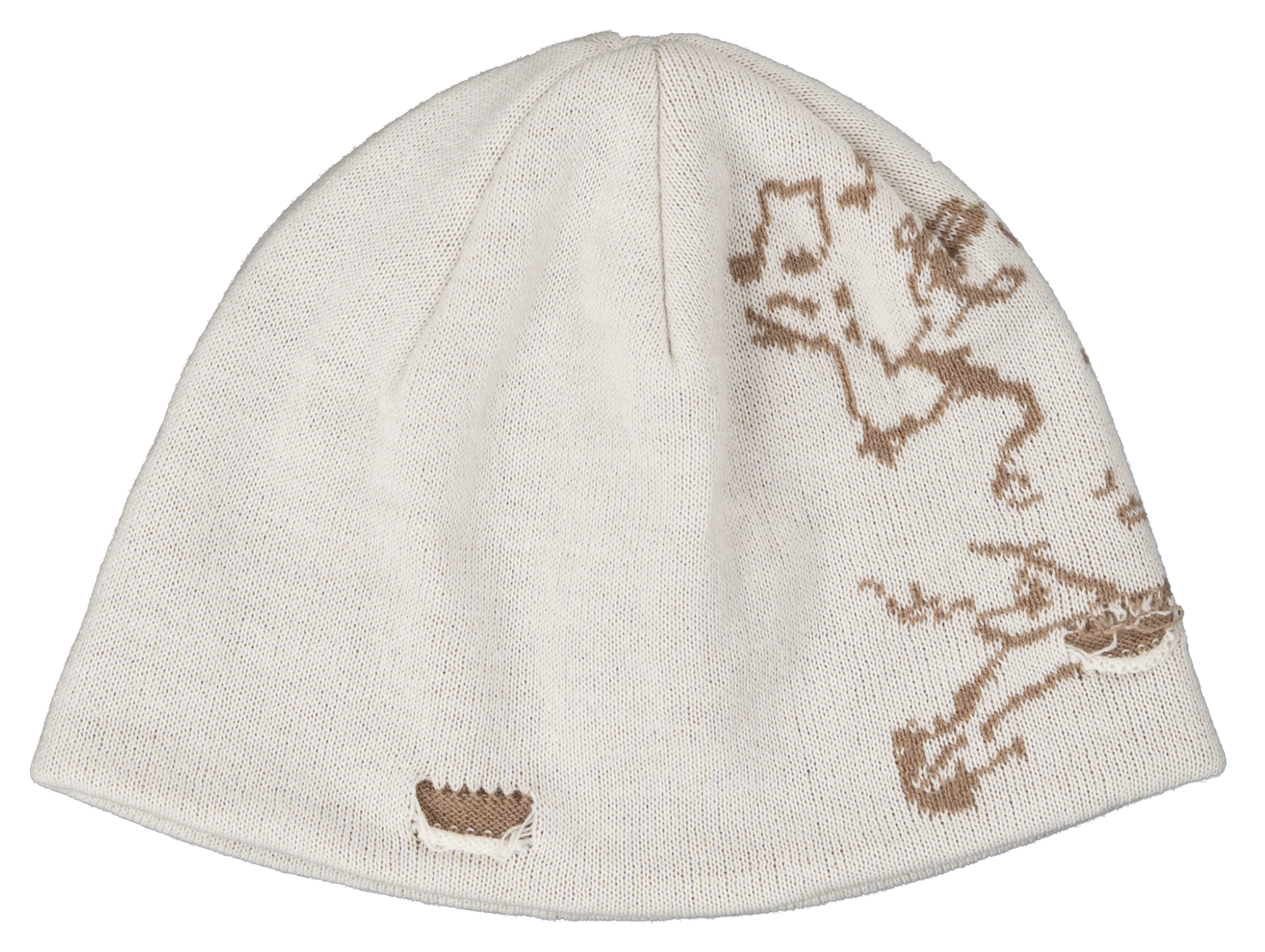 jacquard beanie Ivory